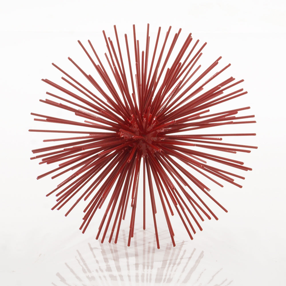 8" X 8" X 8" Red Medium Spiked Sphere