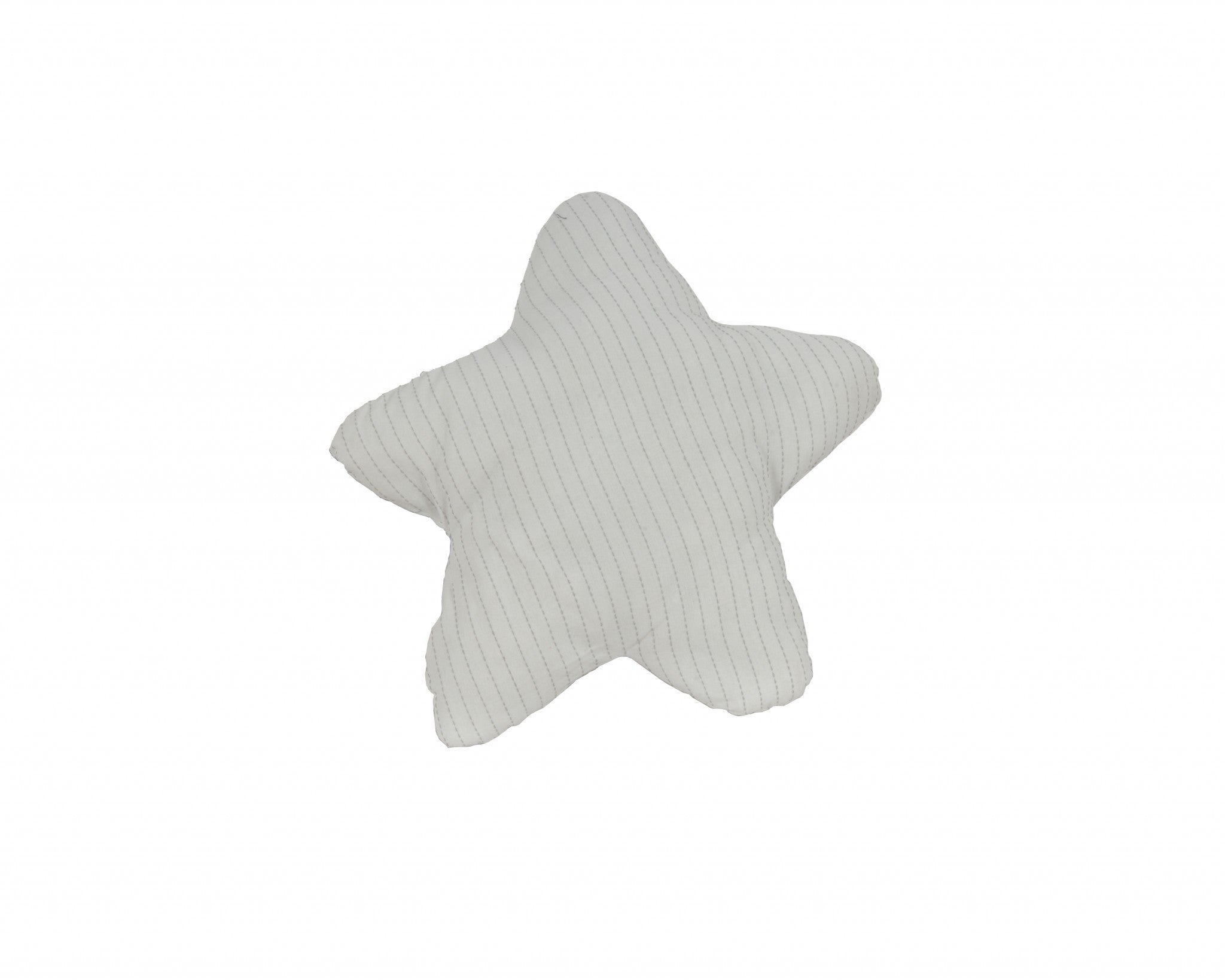 White With Blue 3D Shape Star Pillow