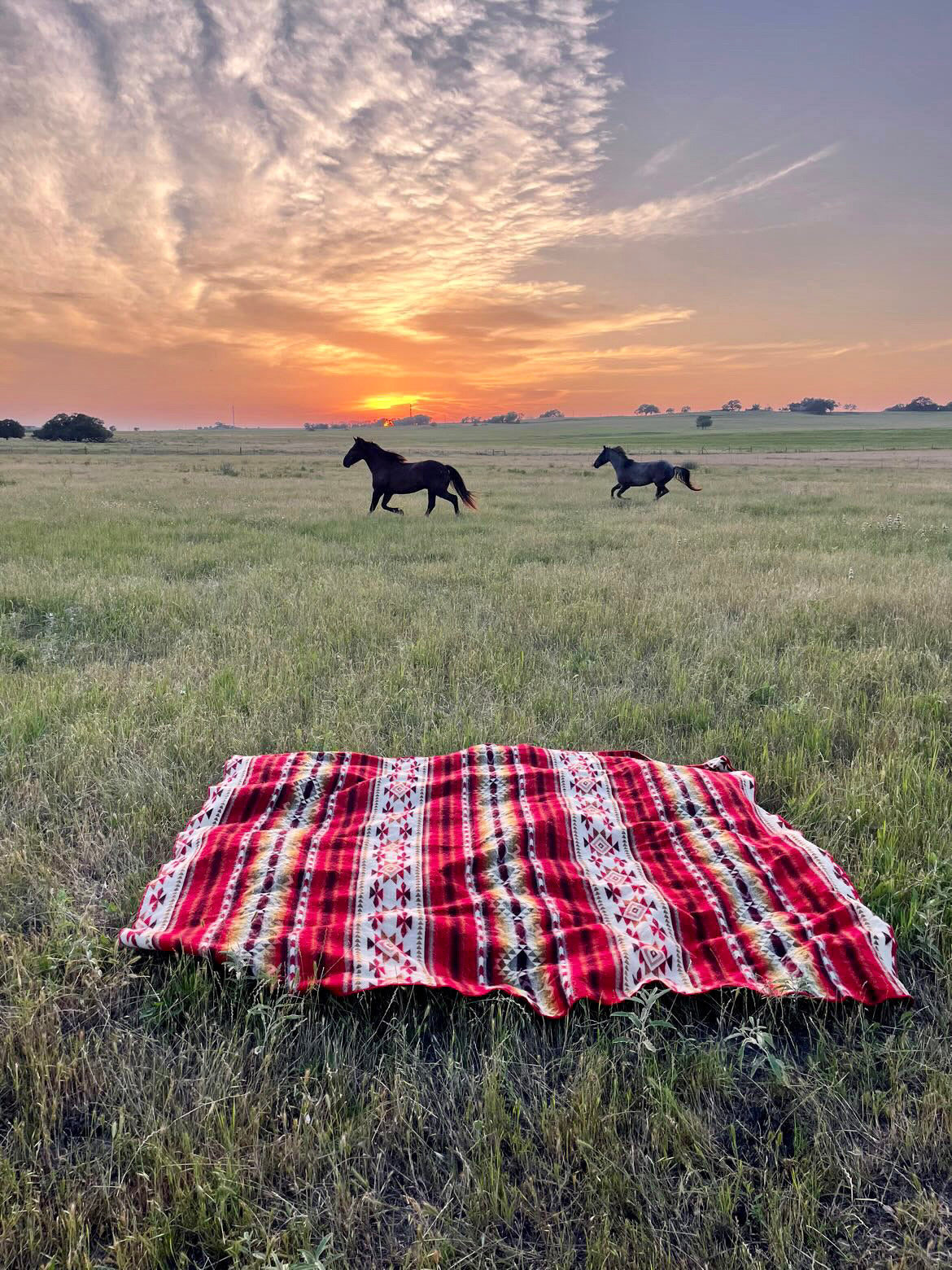 Ultra Soft Southwestern Red Hot Handmade Woven Blanket