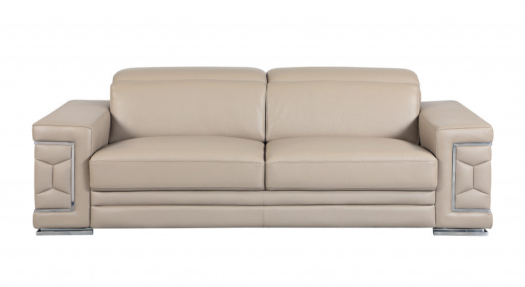 160" X 82" X 66" Beige  Sofa Love