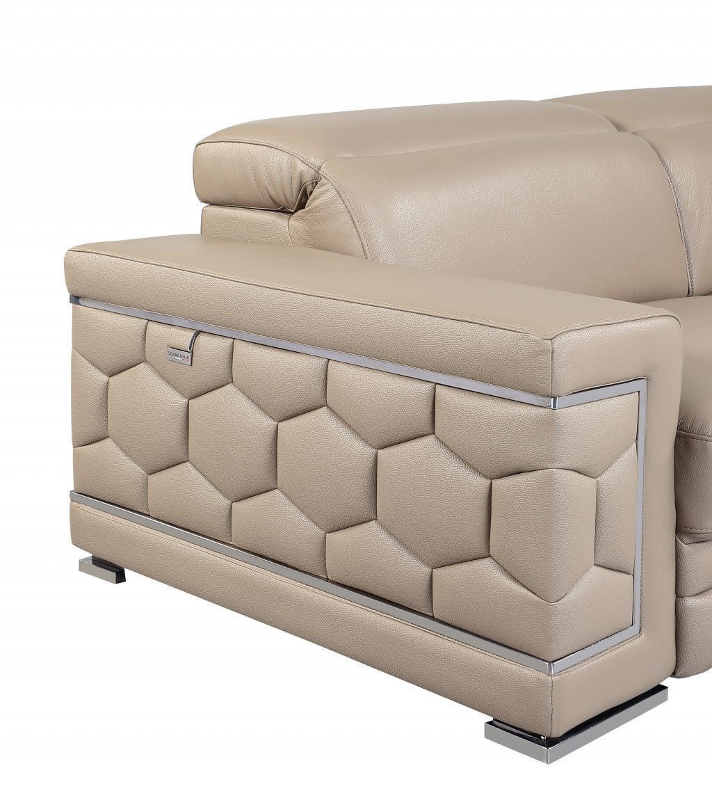 160" X 82" X 66" Beige  Sofa Love