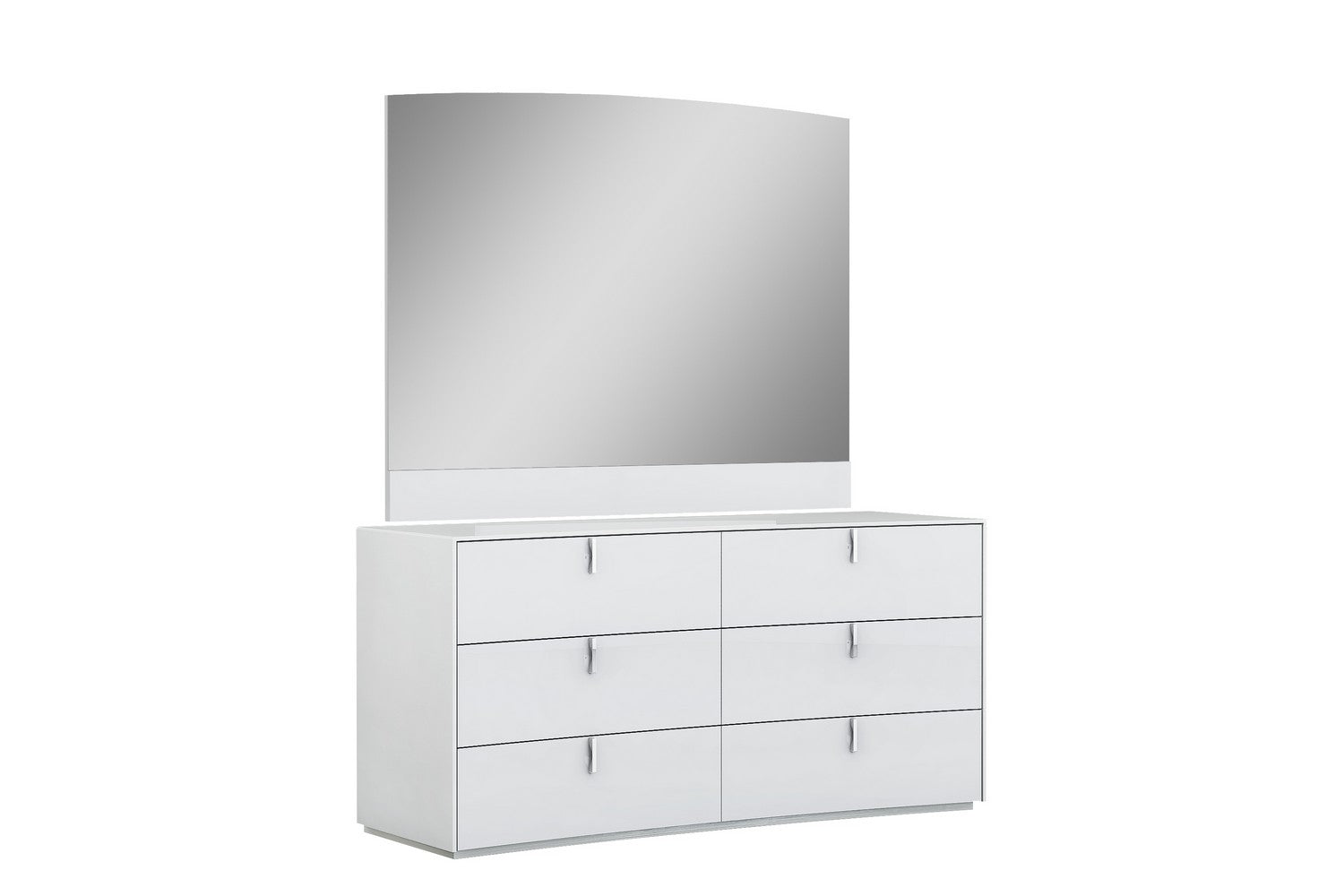 White Rectangle Dresser Mirror