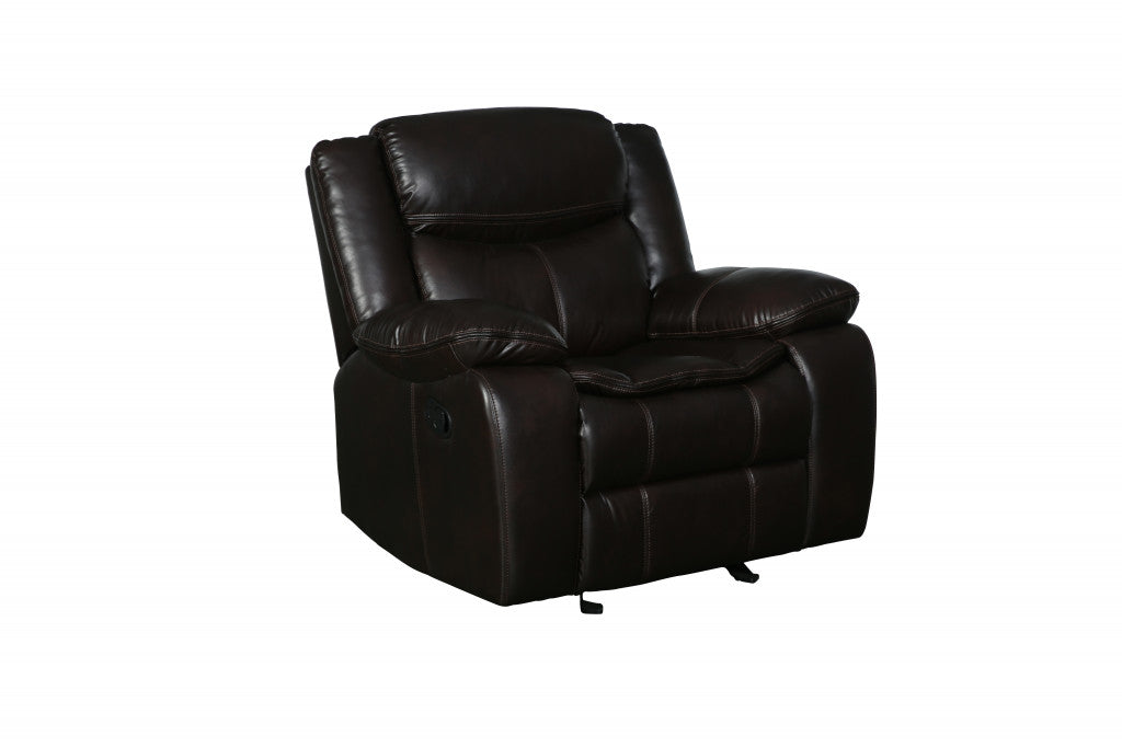 42" Brown  Reclining Chair