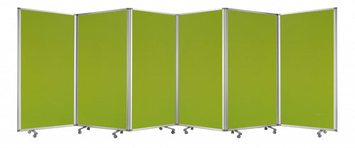 212 X 1 X 71 Green Metal 6 Panel Screen