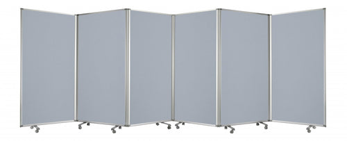 212 X 1 X 71 Metal Grey 6 Panel Screen