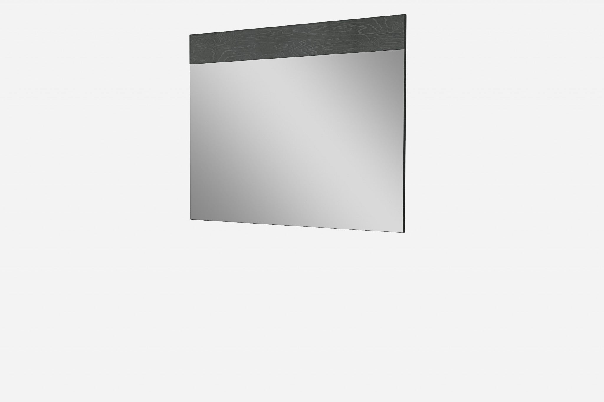 Gray Rectangle Accent Mirror