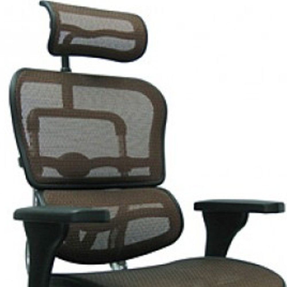 Green Swivel Adjustable Executive Chair Mesh Back Plastic Frame