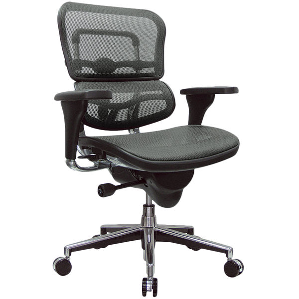 Green Swivel Adjustable Task Chair Mesh Back Plastic Frame