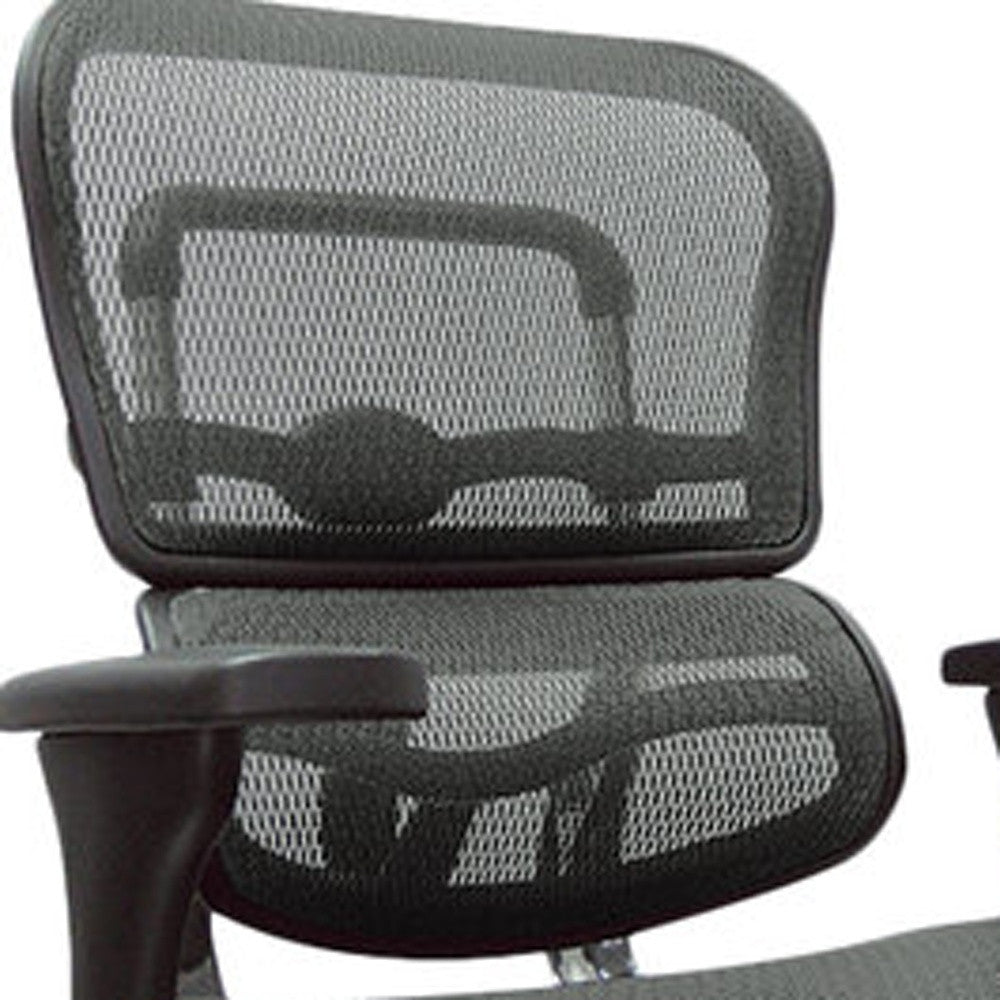 Green Swivel Adjustable Task Chair Mesh Back Plastic Frame