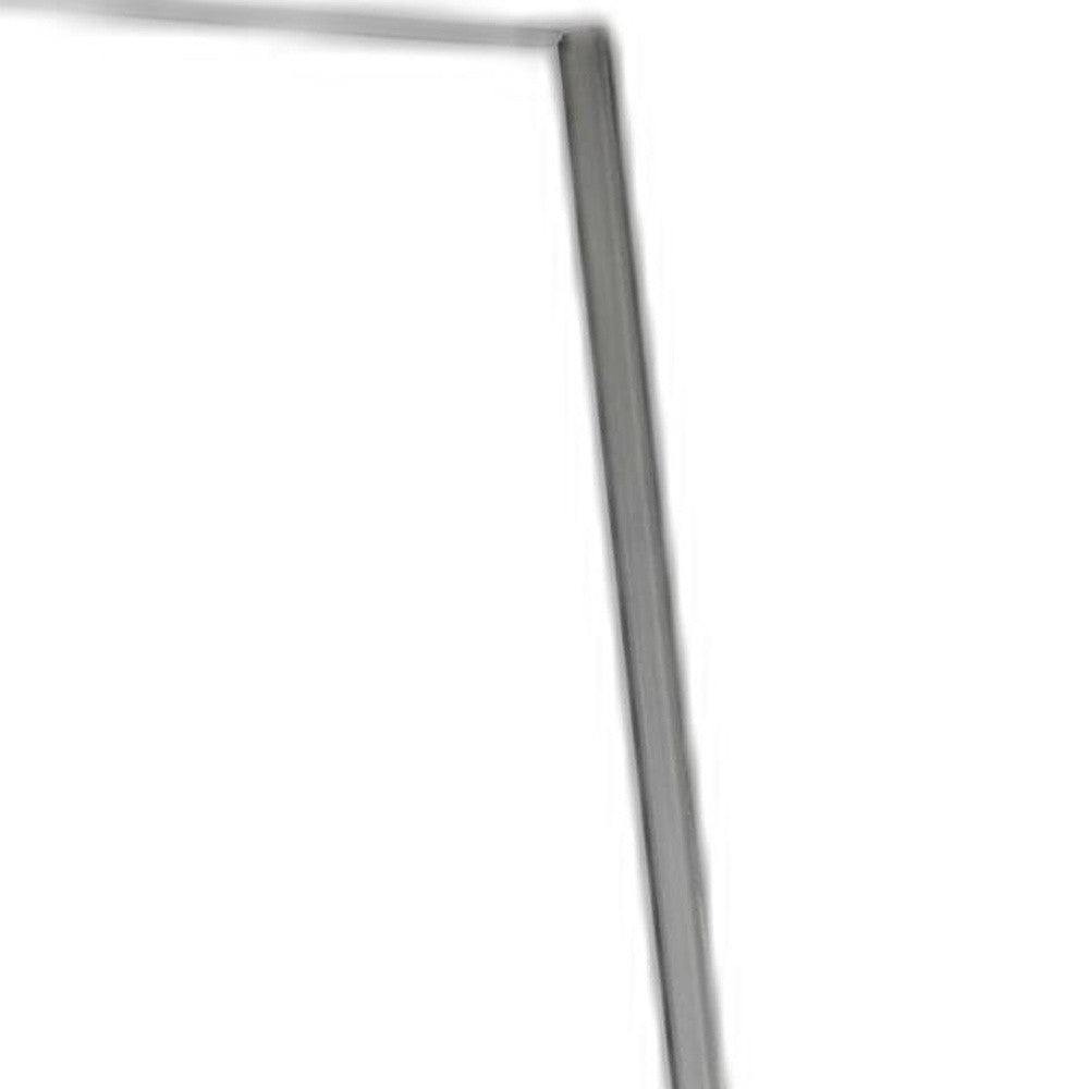 Silver Rectangle Cheval Standing Metal Mirror