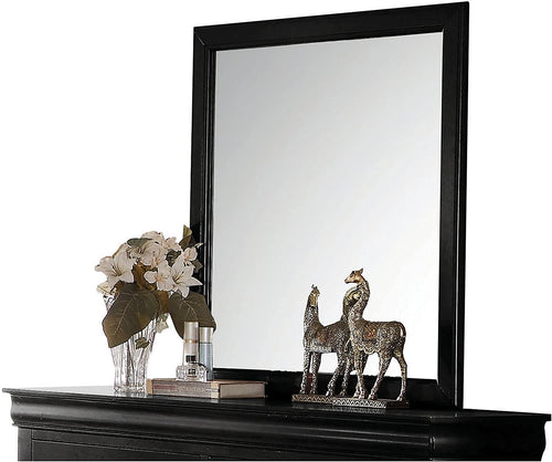 Dark Brown Rectangle Dresser Mirror