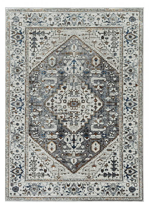 3' X 5' Grey Parisian Area Rug