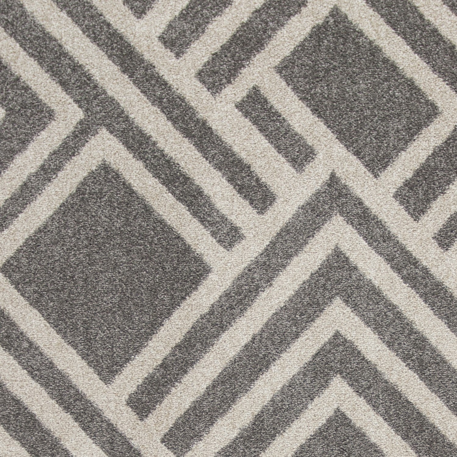 5'X8' Grey Machine Woven Uv Treated Geometric Indoor Outdoor Area Rug