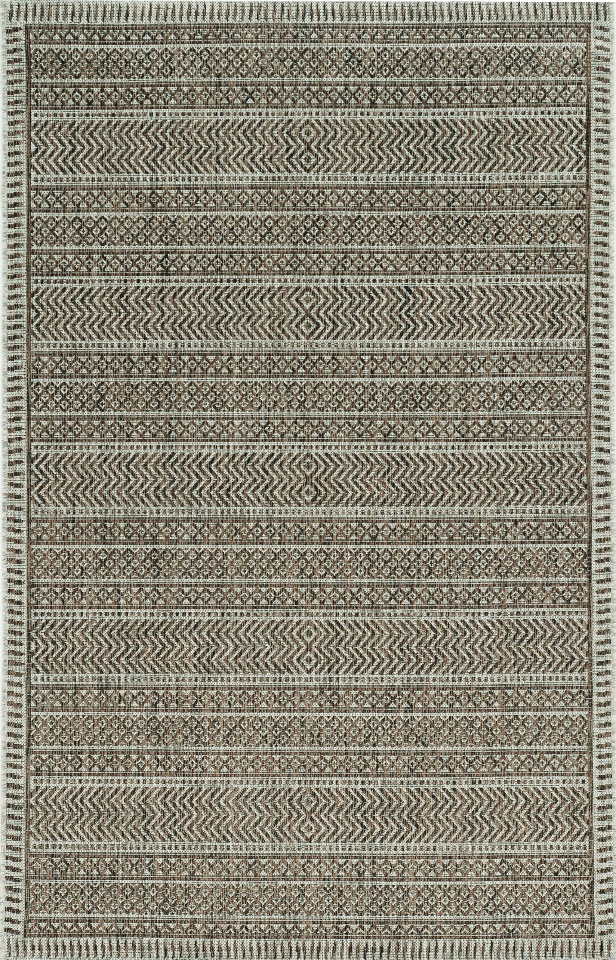 3' X 4' Mocha Polypropylene Area Rug