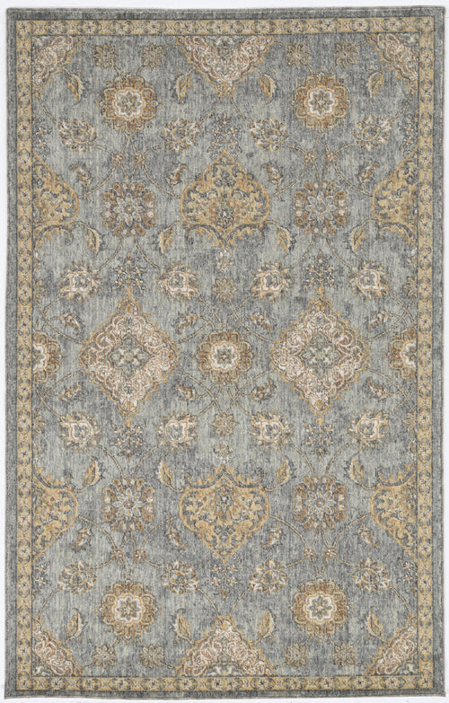 9'X13' Sage Green Machine Woven Vintage Traditional Indoor Area Rug