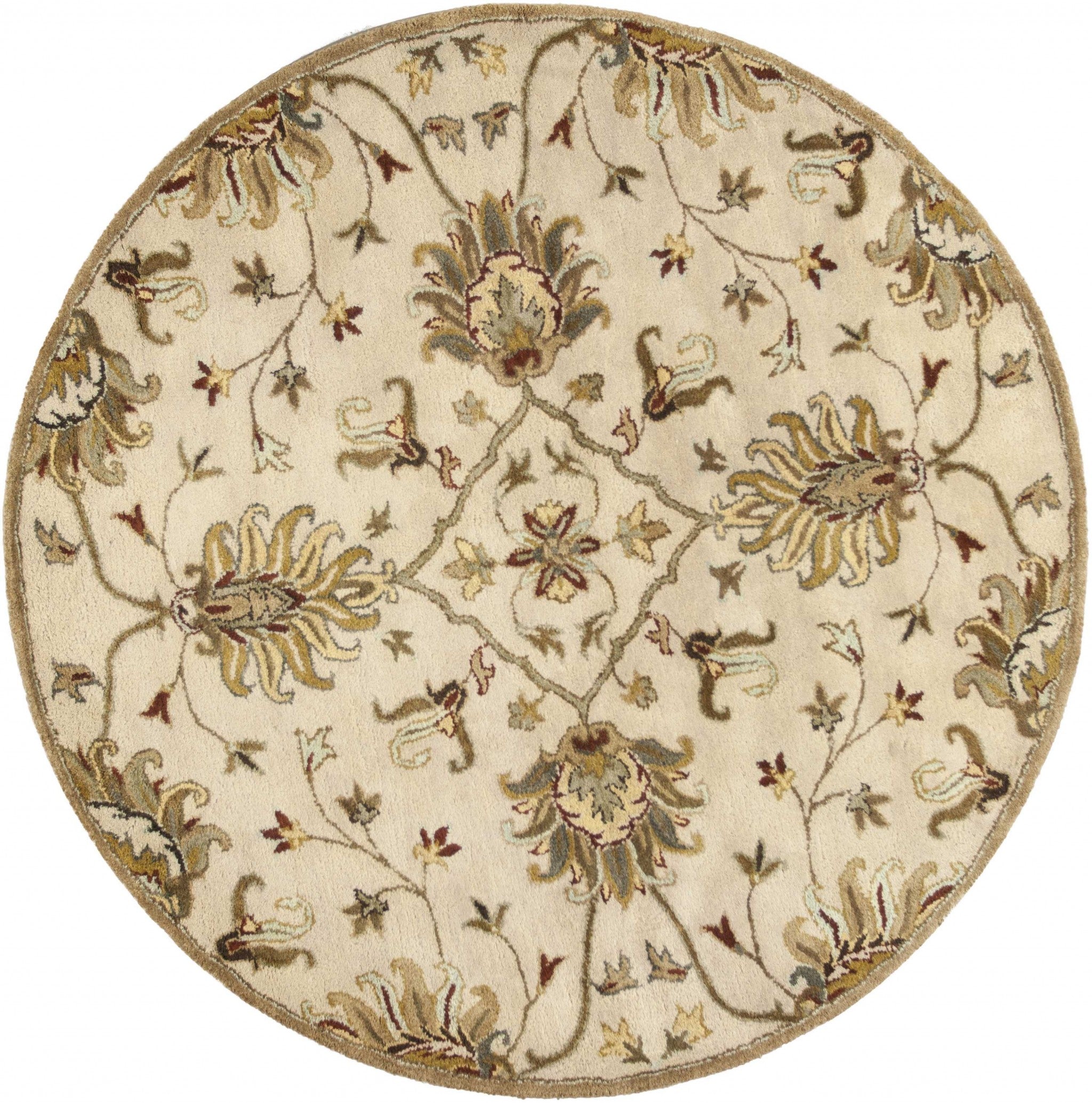 60 X 90 Ivory  Polyester Rug