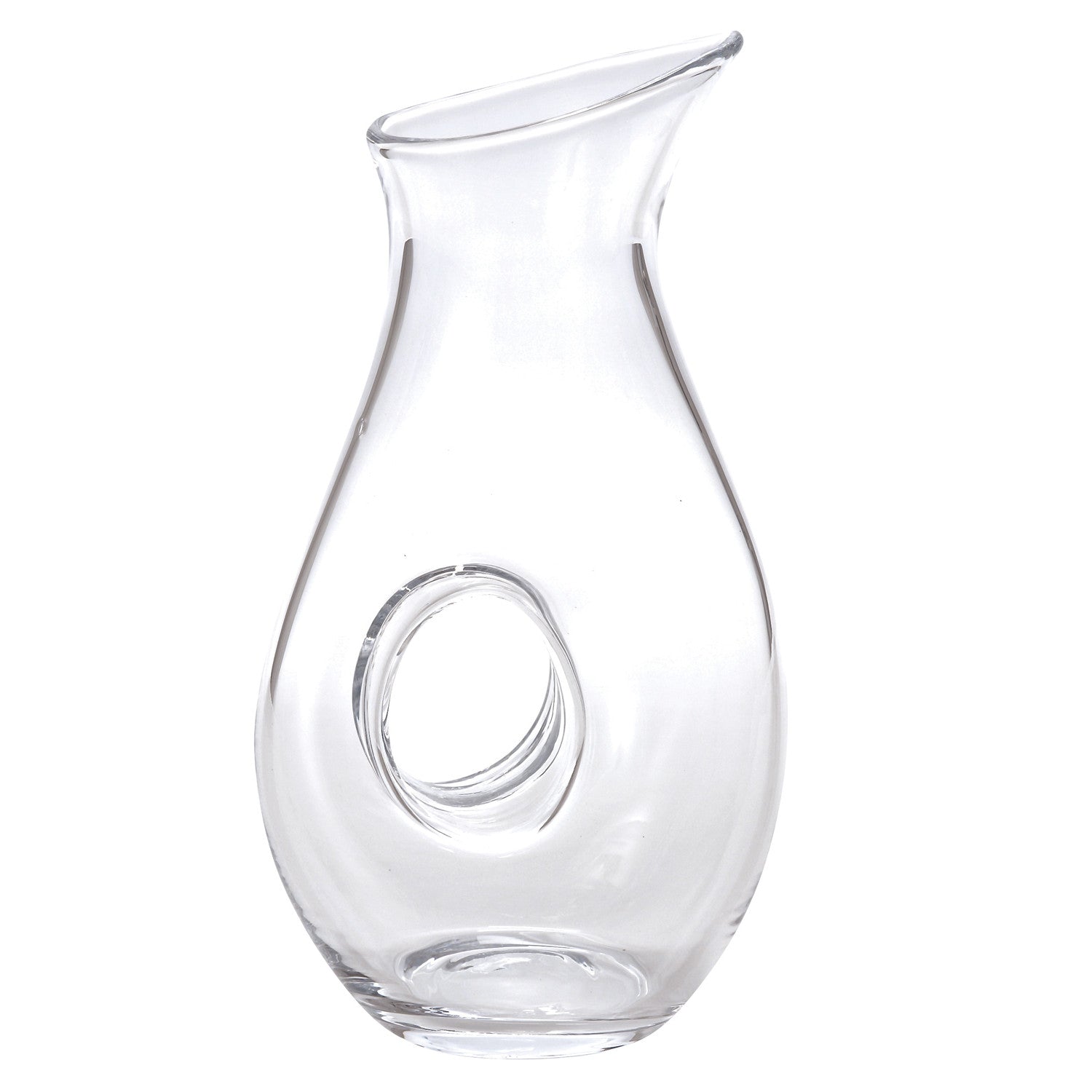 Mouth Blown Lead Free Crystal Pitcher  28 Oz