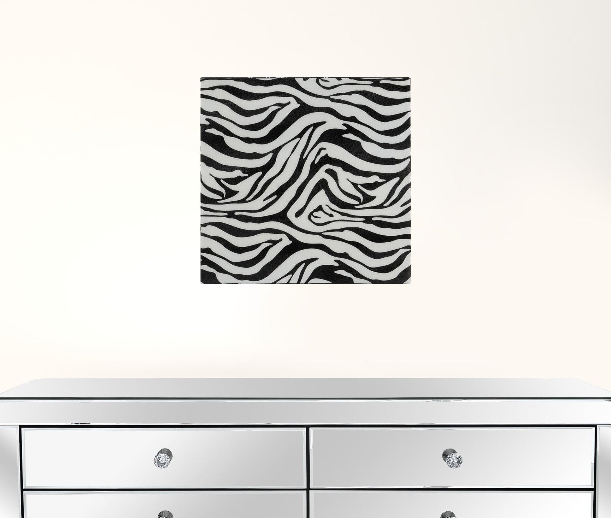 Small Iron Faux Zebra Skin Wall Tile