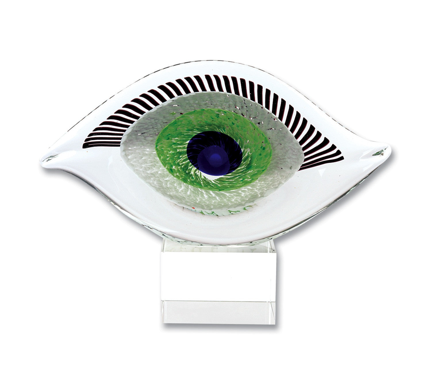 7 Multicolor Glass Art Glass Eye Centerpiece