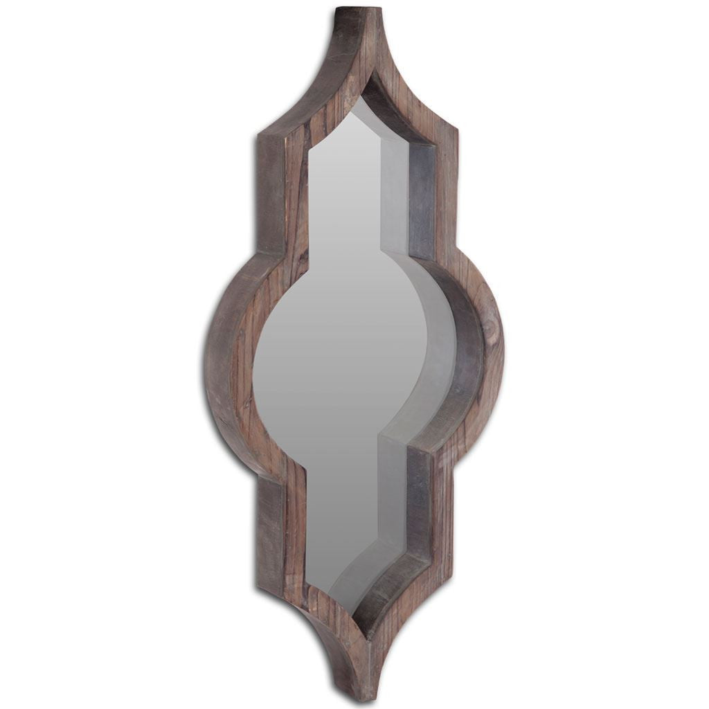 Dark Brown Novelty Accent Mirror