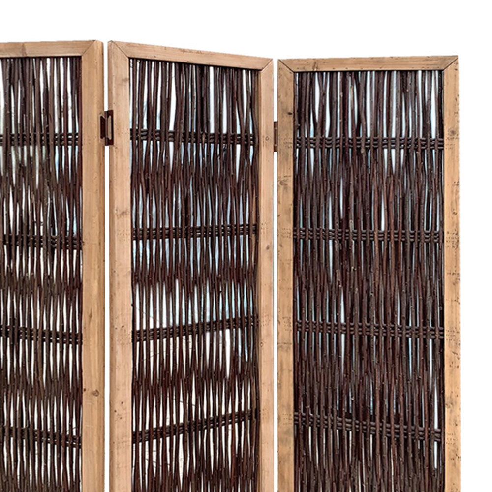 3 Panel Kirkwood Room Divider With Interconnecting Branches Design