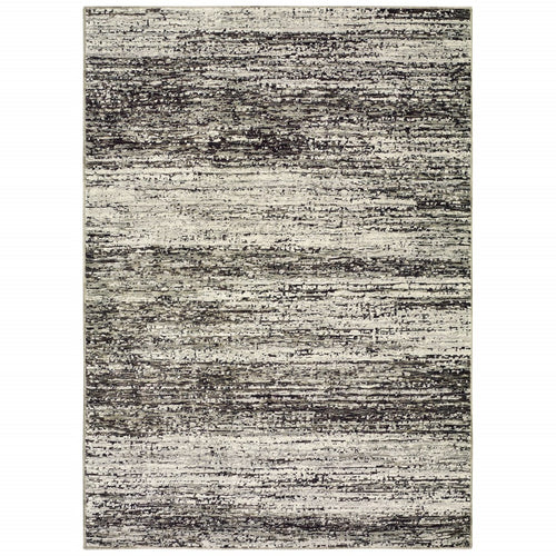 10'X14' Ash And Slate Abstract Area Rug