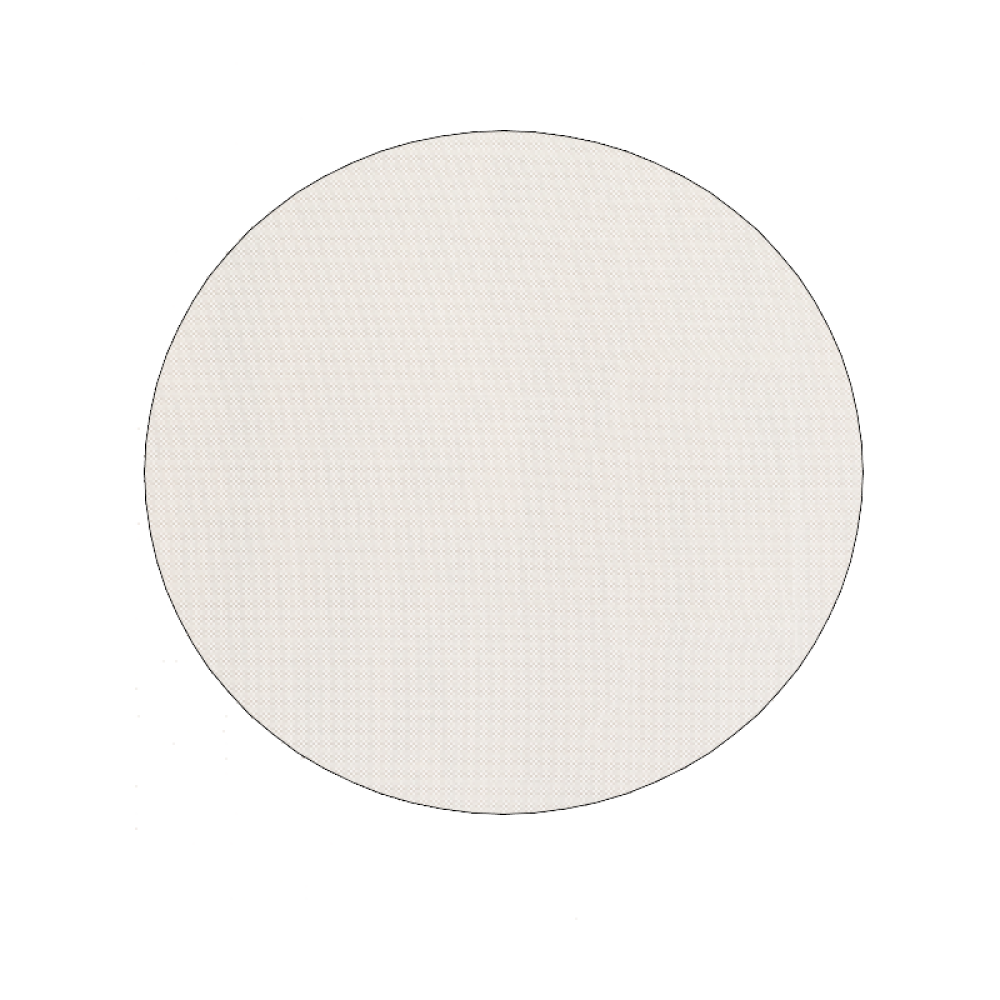 8" Round Beige Non Slip Rug Pad