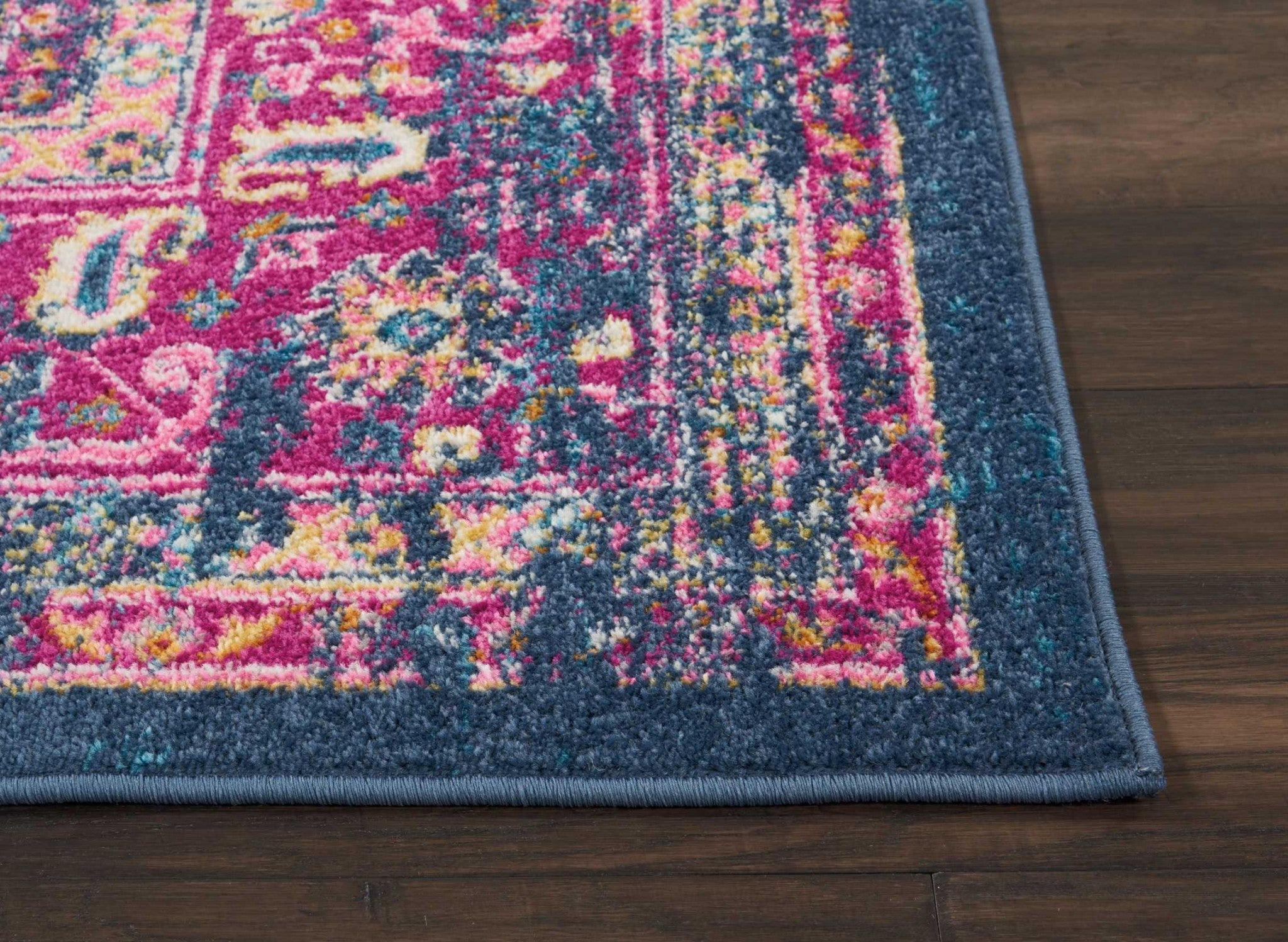 8' X 10' Blue Power Loom Area Rug