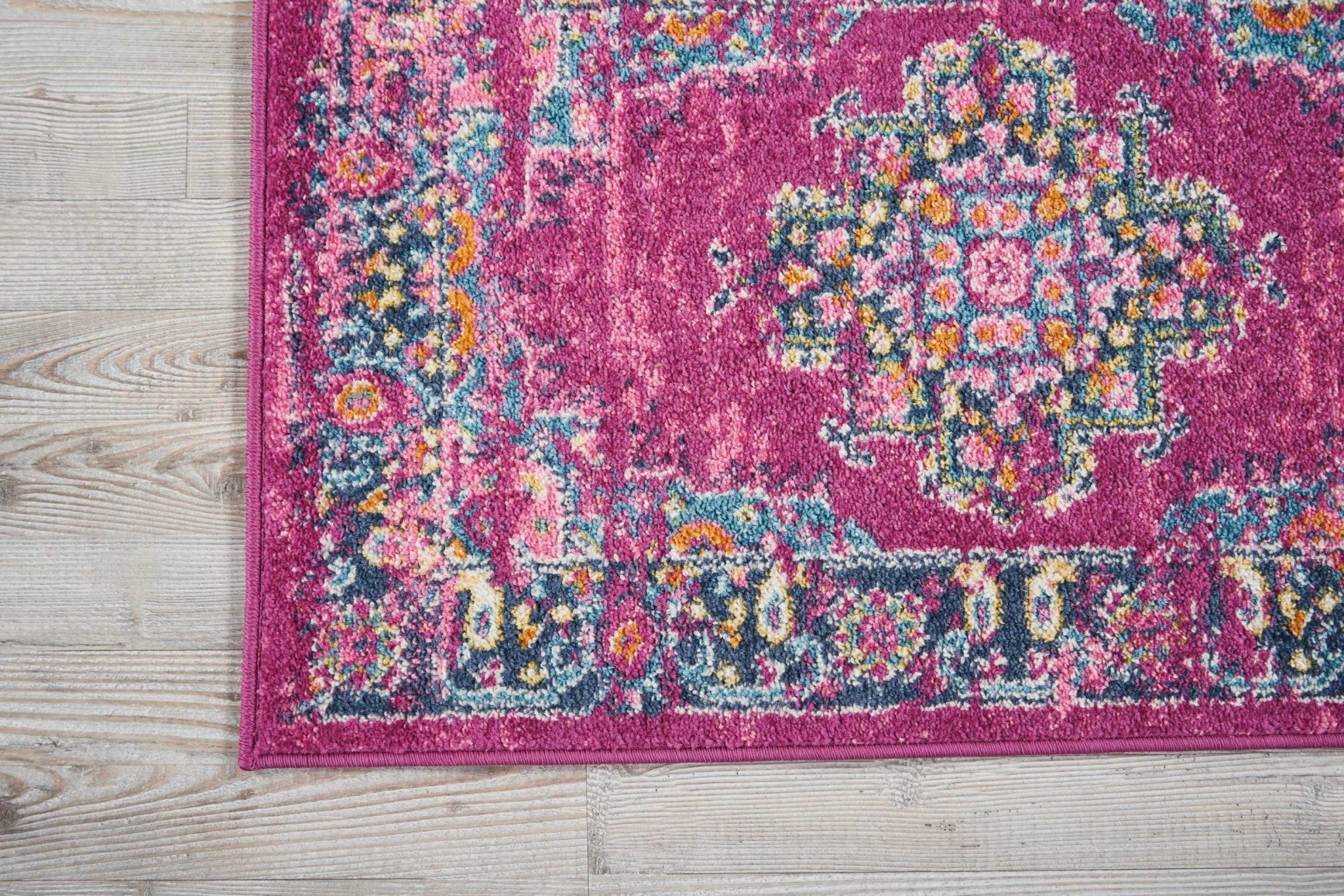 2' X 3' Fuchsia Power Loom Area Rug