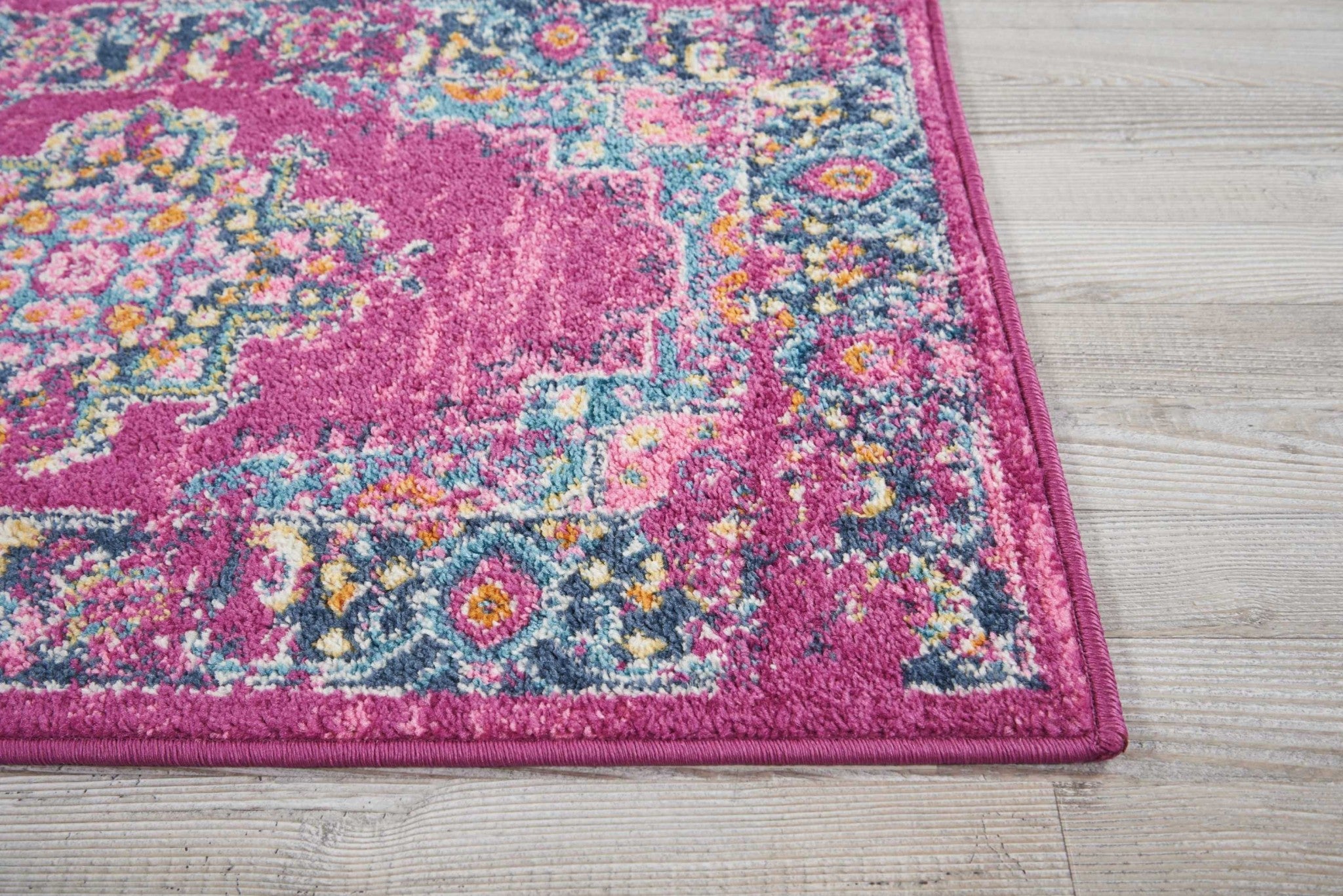 2' X 3' Fuchsia Power Loom Area Rug