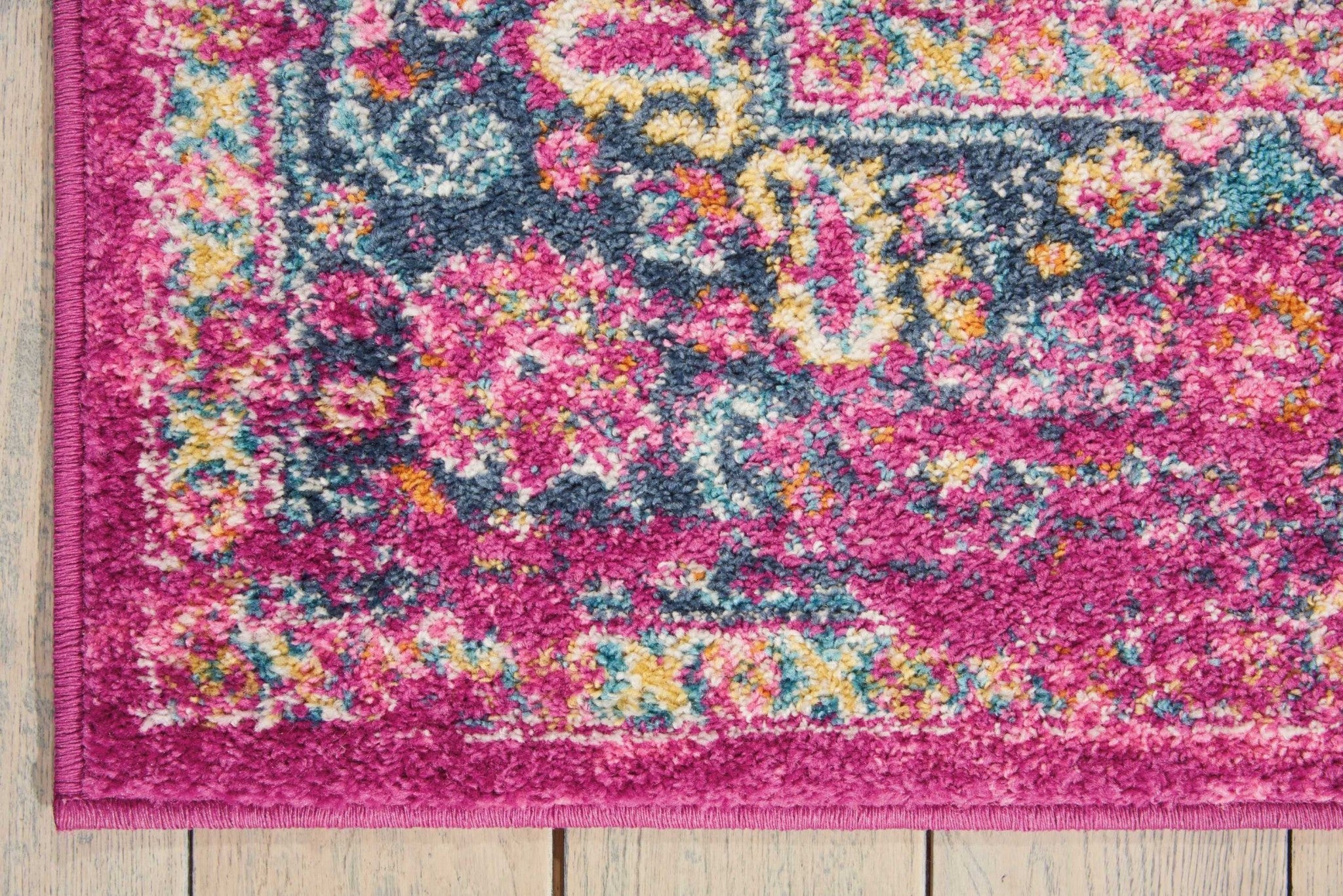 5' X 7' Fuchsia Power Loom Area Rug