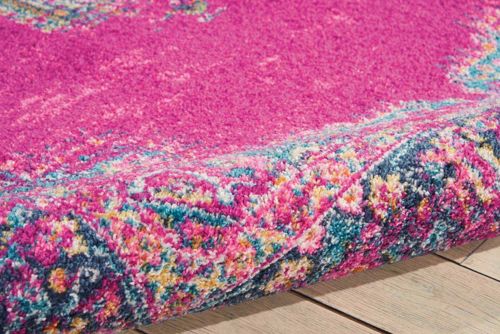 5' X 7' Fuchsia Power Loom Area Rug