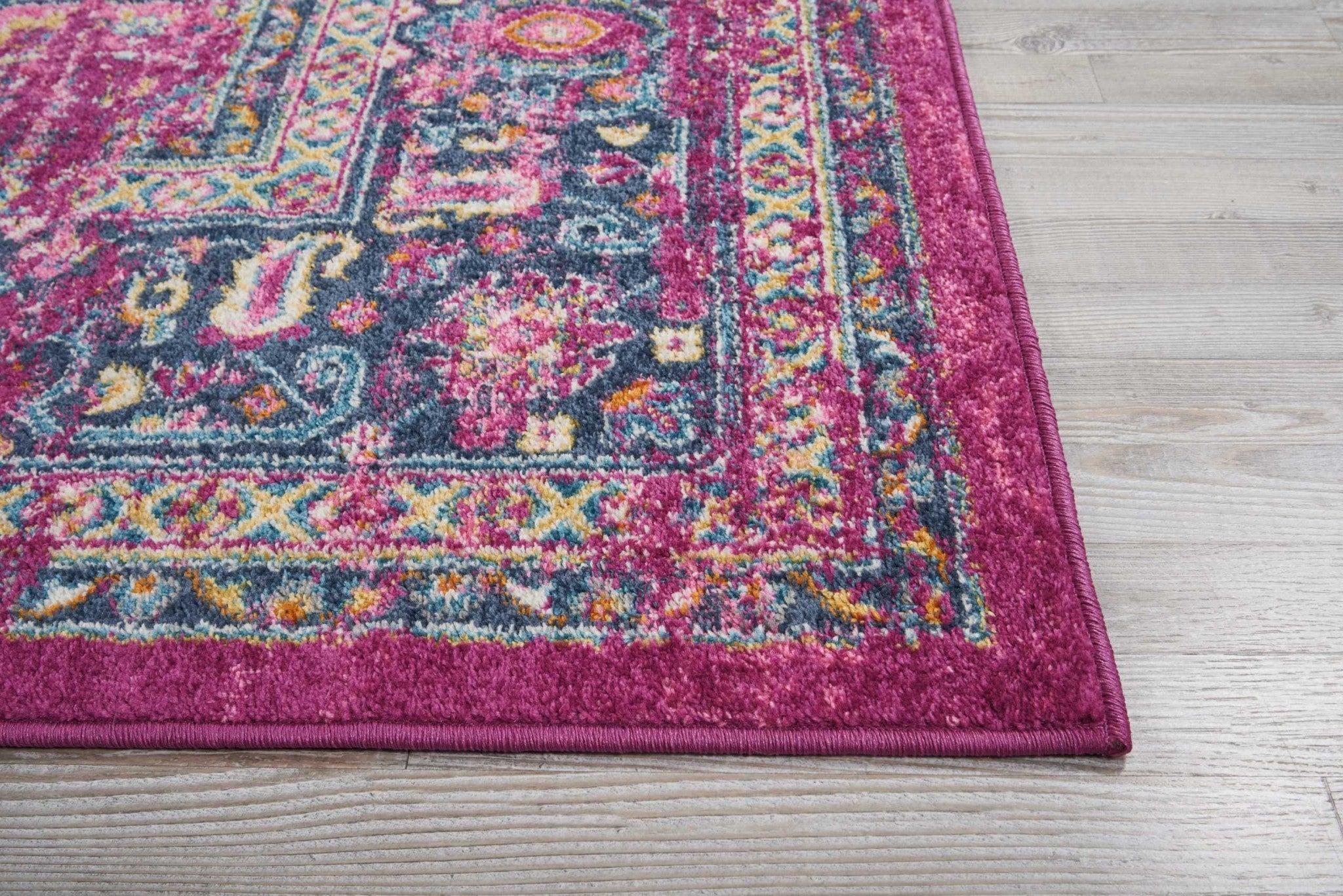 8' X 10' Fuchsia Power Loom Area Rug