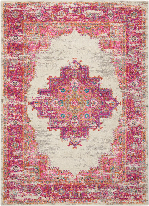 4' X 6' Fuchsia Power Loom Area Rug