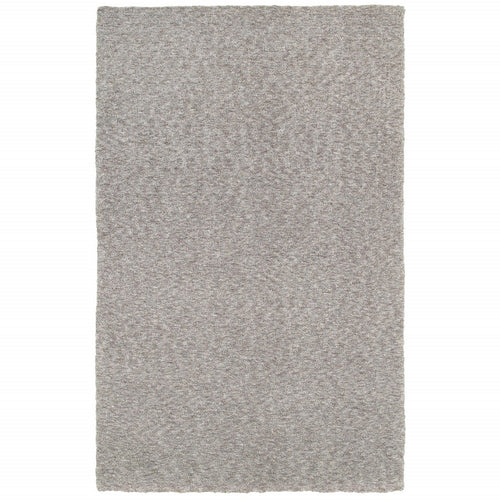 7’ X 10’ Modern Shaggy Soft Gray Indoor Area Rug