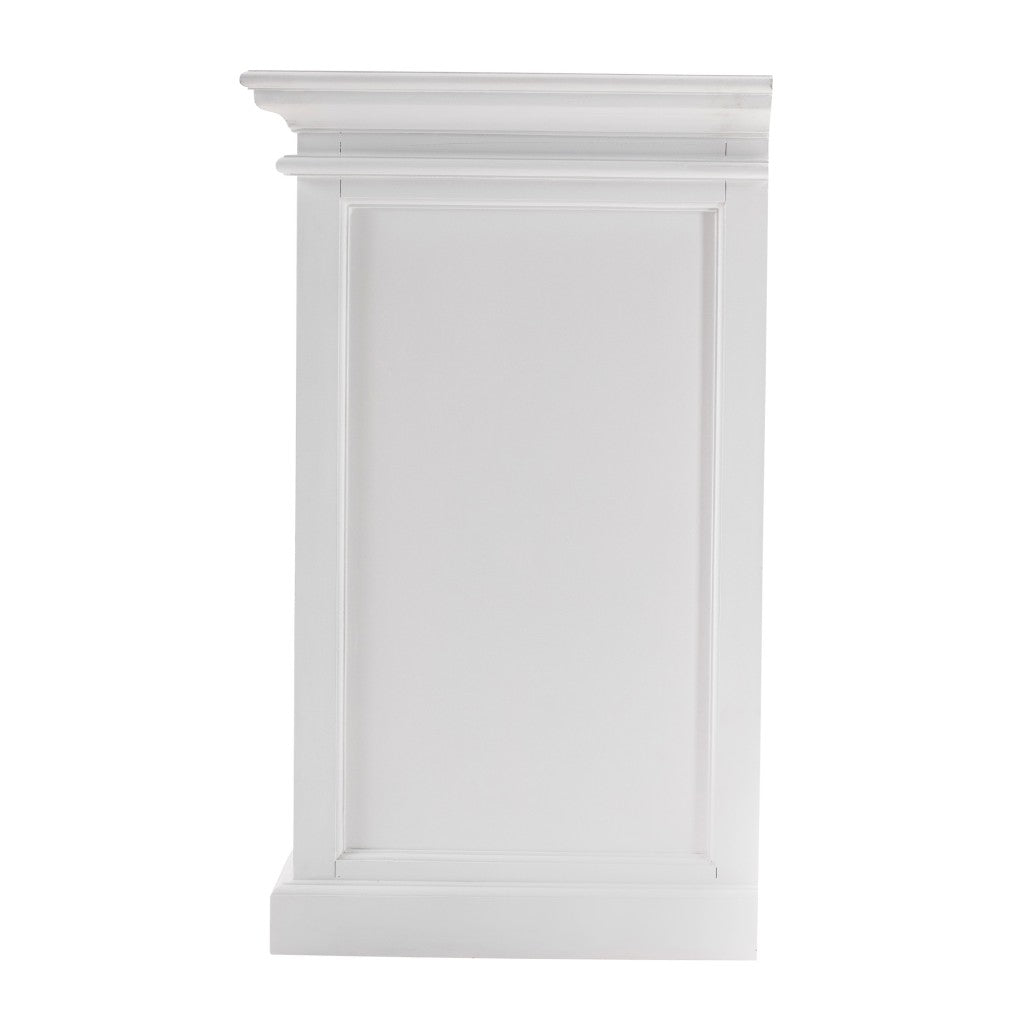 Modern Farm White Glass Door Buffet Server