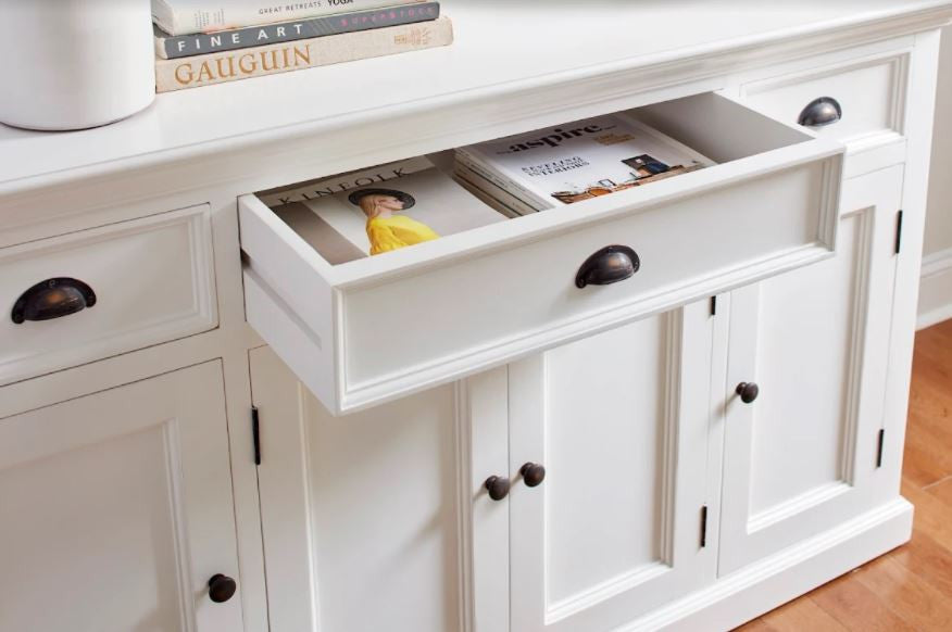 Large Modern Farmhouse White Cabinet