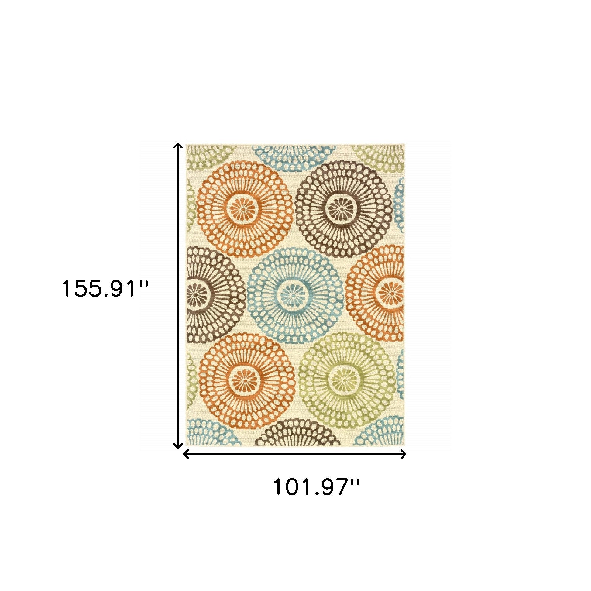 Beige Indoor Outdoor Area Rug