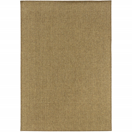 5' x 8' Tan Indoor Outdoor Area Rug