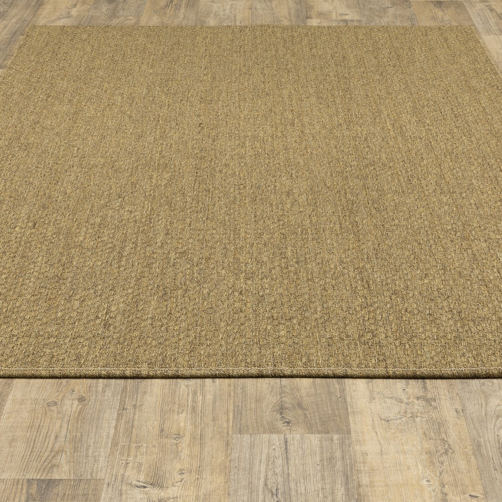 5' x 8' Tan Indoor Outdoor Area Rug