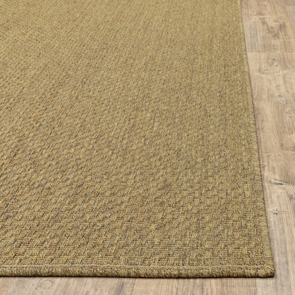 7' x 10' Tan Indoor Outdoor Area Rug