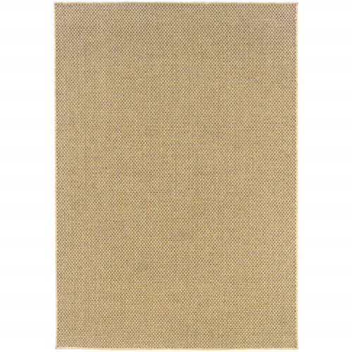 4' x 6' Beige Indoor Outdoor Area Rug