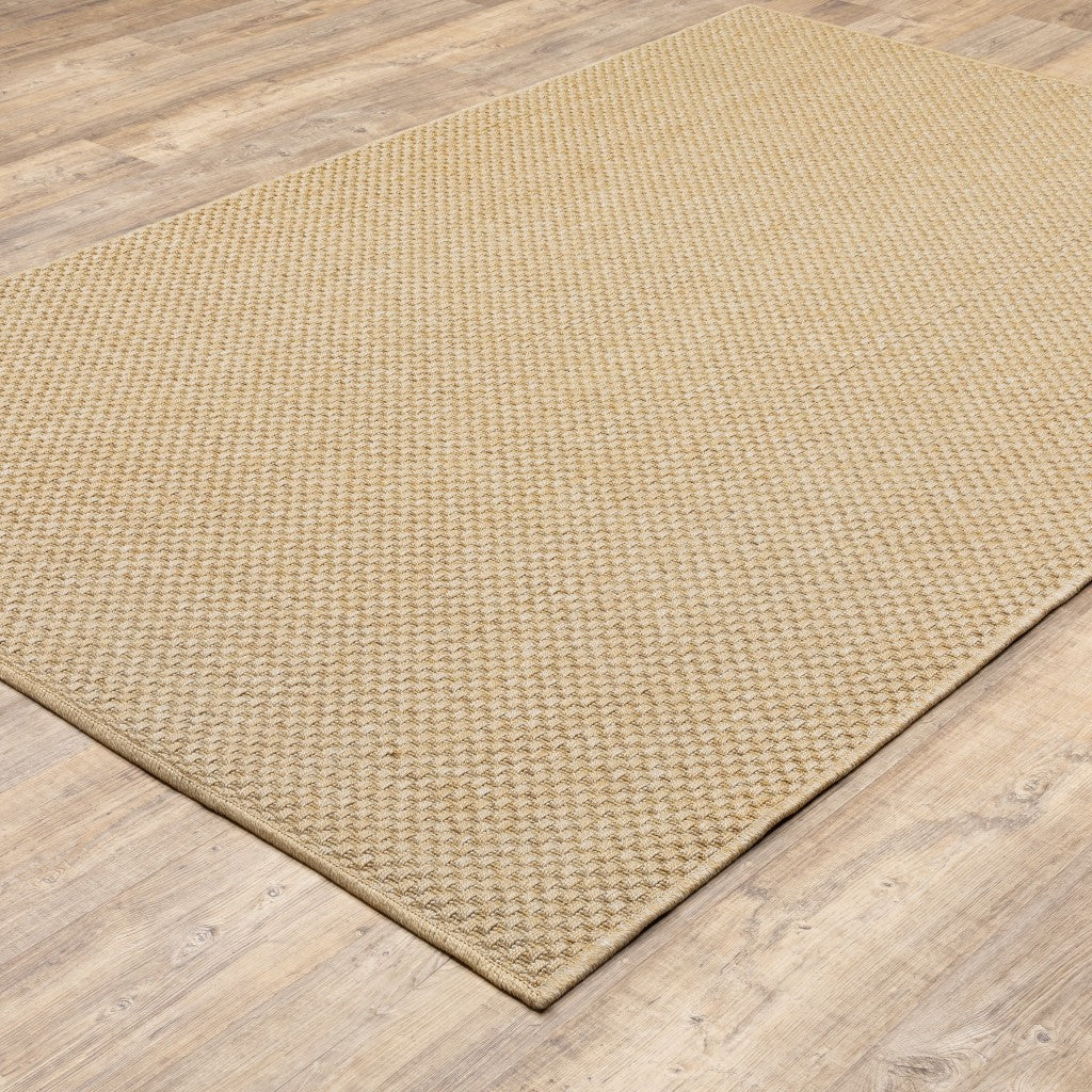 7' x 10' Beige Indoor Outdoor Area Rug