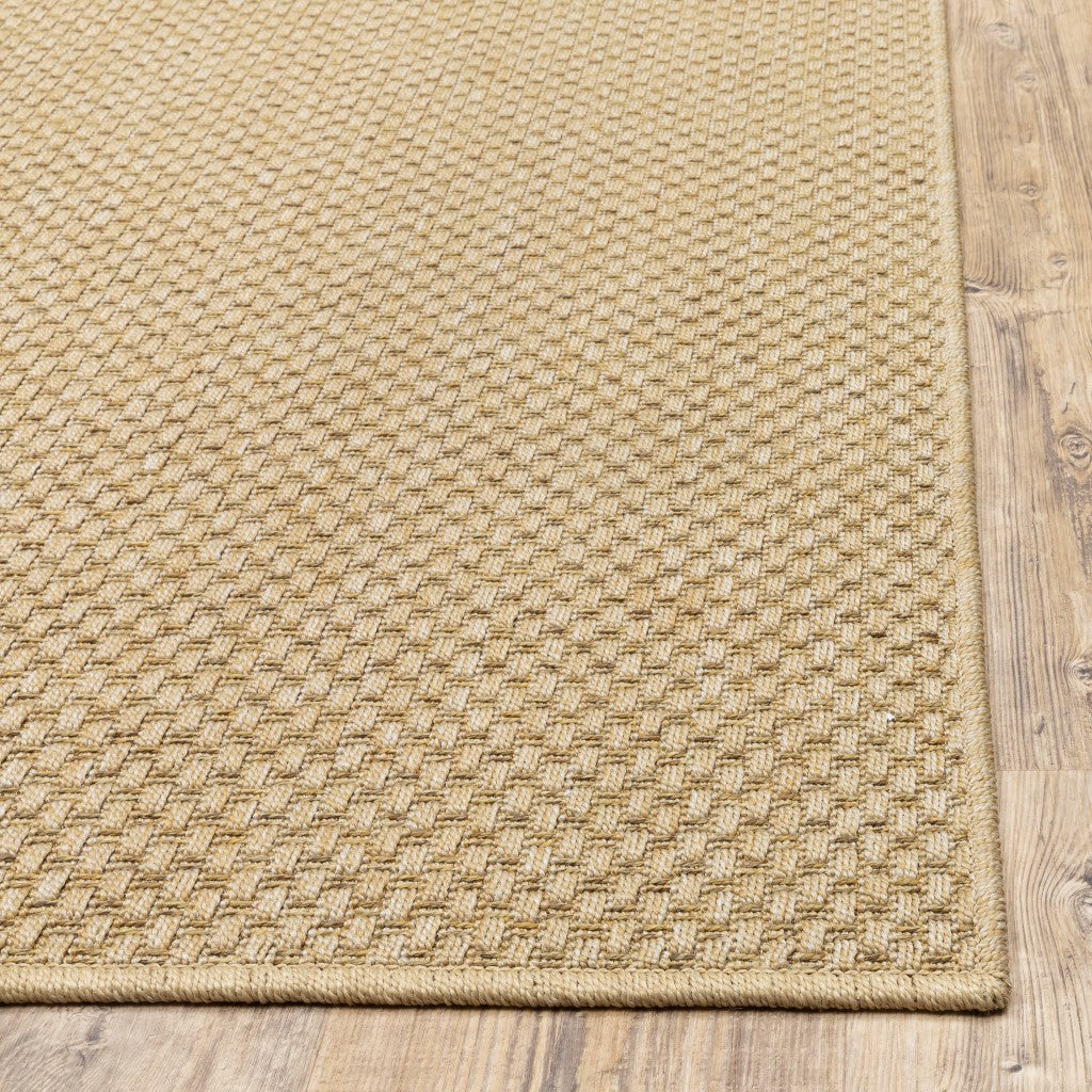 7' x 10' Beige Indoor Outdoor Area Rug