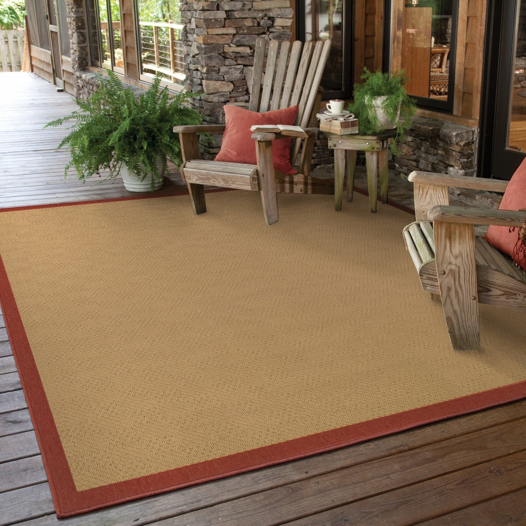 Beige Indoor Outdoor Area Rug