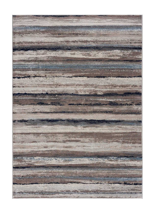 8' Blue Striped Runner Rug