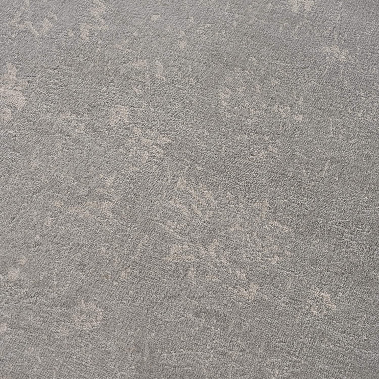 5’ X 8’ Modern Gray Distressed Area Rug