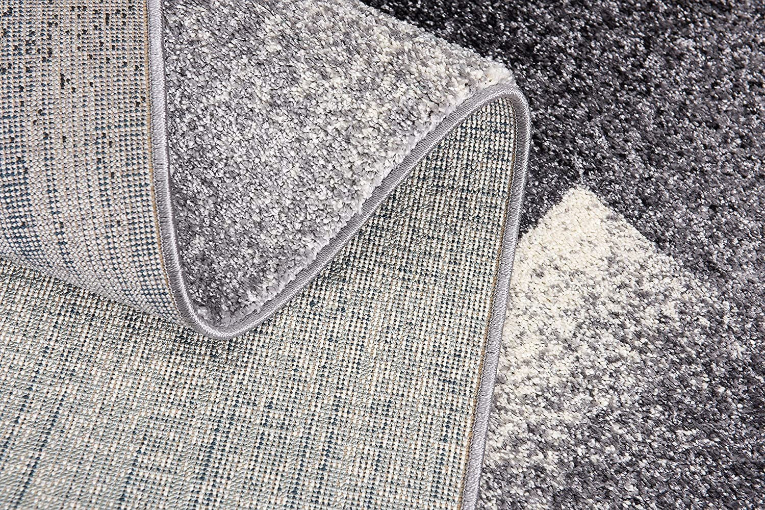 8' X 11’ Gray Modern Geometric Area Rug