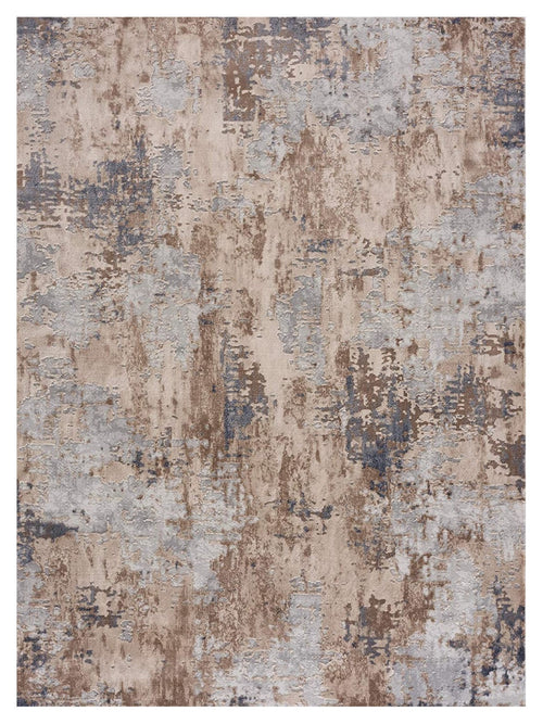 4’ X 6’ Beige And Ivory Abstract Area Rug