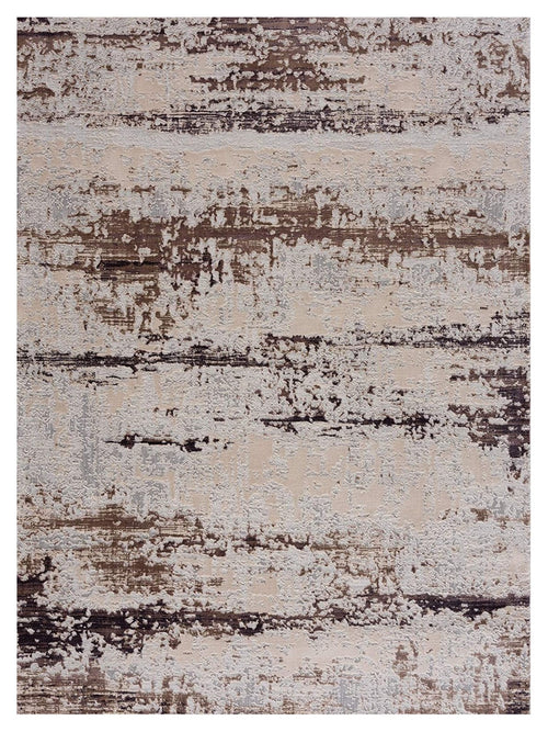 8' X 10' Violet Abstract Dhurrie Area Rug